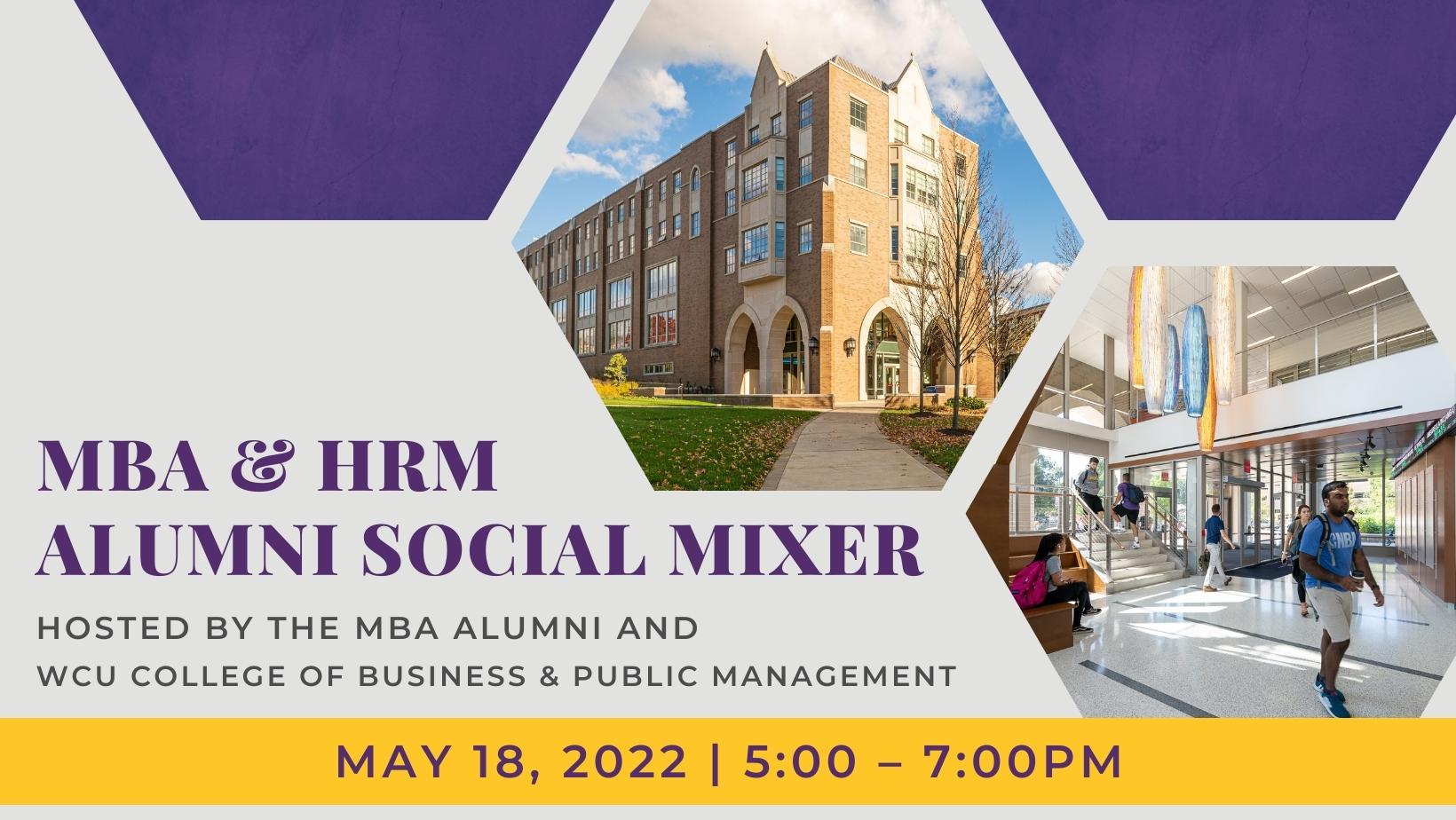 MBA & HRM Alumni Social Mixer event promo