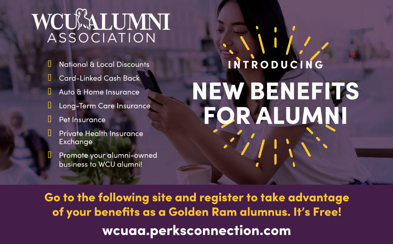 Perks Connect New Benefits for WCU Alumni